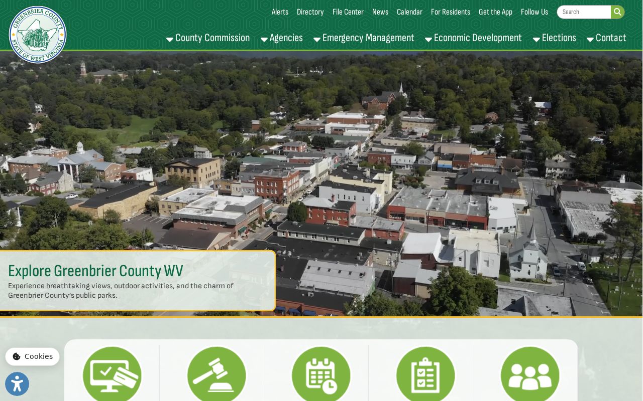Greenbrier County property records history and municipality context