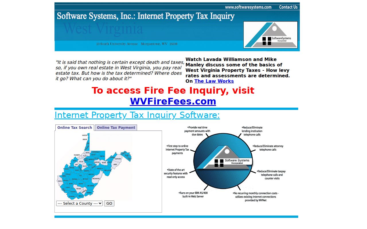 Greenbrier County property tax records lookup and payment portal